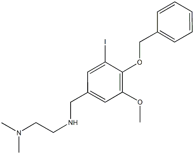 N-[4-(benzyloxy)-3-iodo-5-methoxybenzyl]-N-[2-(dimethylamino)ethyl]amine Structure