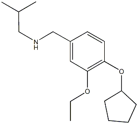 N-[4-(cyclopentyloxy)-3-ethoxybenzyl]-N-isobutylamine Struktur