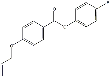 4-fluorophenyl 4-(allyloxy)benzoate Struktur