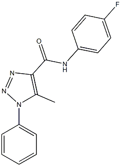 N-(4-fluorophenyl)-5-methyl-1-phenyl-1H-1,2,3-triazole-4-carboxamide Structure