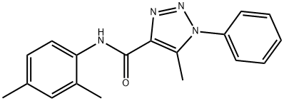 N-(2,4-dimethylphenyl)-5-methyl-1-phenyl-1H-1,2,3-triazole-4-carboxamide,866871-73-0,结构式