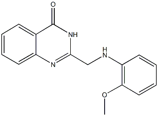 2-[(2-methoxyanilino)methyl]-4(3H)-quinazolinone 结构式