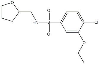 4-chloro-3-ethoxy-N-(tetrahydro-2-furanylmethyl)benzenesulfonamide|