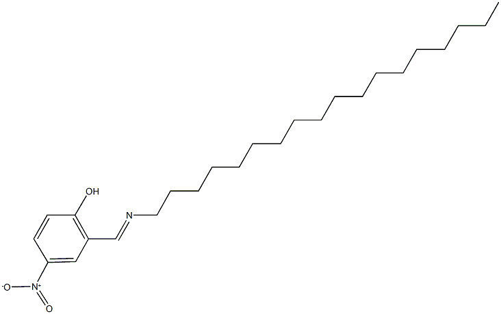 4-nitro-2-[(octadecylimino)methyl]phenol Struktur