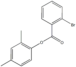 2,4-dimethylphenyl 2-bromobenzoate 结构式