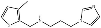 3-(1H-imidazol-1-yl)-N-[(3-methyl-2-thienyl)methyl]-1-propanamine Struktur