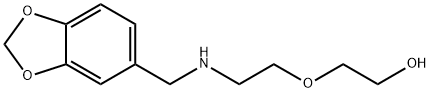 2-{2-[(1,3-benzodioxol-5-ylmethyl)amino]ethoxy}ethanol Struktur