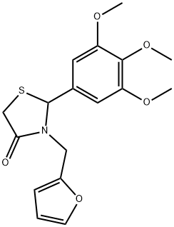 3-(2-furylmethyl)-2-(3,4,5-trimethoxyphenyl)-1,3-thiazolidin-4-one|