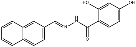 2,4-dihydroxy-N'-(2-naphthylmethylene)benzohydrazide 结构式