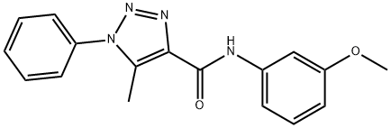 N-(3-methoxyphenyl)-5-methyl-1-phenyl-1H-1,2,3-triazole-4-carboxamide Structure