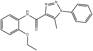 N-(2-ethoxyphenyl)-5-methyl-1-phenyl-1H-1,2,3-triazole-4-carboxamide Struktur