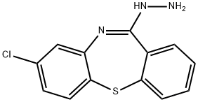 8-chloro-11-hydrazinodibenzo[b,f][1,4]thiazepine Struktur