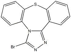 3-bromodibenzo[b,f][1,2,4]triazolo[4,3-d][1,4]thiazepine 化学構造式