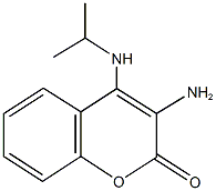 3-amino-4-(isopropylamino)-2H-chromen-2-one,87236-27-9,结构式