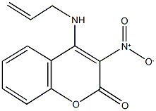 4-(allylamino)-3-nitro-2H-chromen-2-one 化学構造式