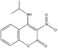 3-nitro-4-(isopropylamino)-2H-chromen-2-one 化学構造式