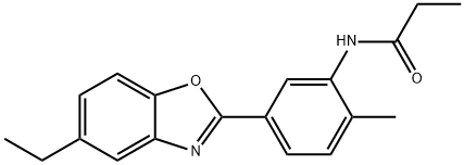 N-[5-(5-ethyl-1,3-benzoxazol-2-yl)-2-methylphenyl]propanamide Structure