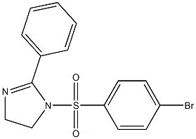 1-[(4-bromophenyl)sulfonyl]-2-phenyl-4,5-dihydro-1H-imidazole Structure