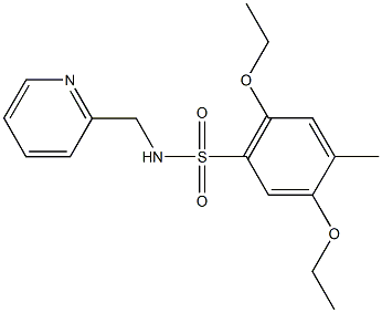 873587-16-7 2,5-diethoxy-4-methyl-N-(2-pyridinylmethyl)benzenesulfonamide