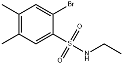 2-bromo-N-ethyl-4,5-dimethylbenzenesulfonamide Structure