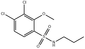 3,4-dichloro-2-methoxy-N-propylbenzenesulfonamide Struktur