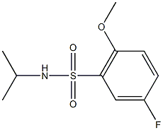 5-fluoro-N-isopropyl-2-methoxybenzenesulfonamide 结构式