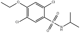 2,5-dichloro-4-ethoxy-N-isopropylbenzenesulfonamide Struktur