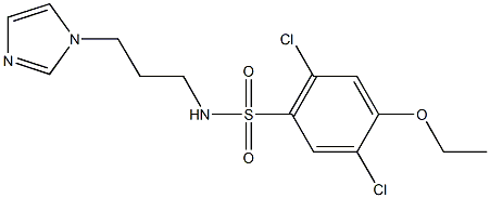 2,5-dichloro-4-ethoxy-N-[3-(1H-imidazol-1-yl)propyl]benzenesulfonamide Structure