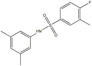 N-(3,5-dimethylphenyl)-4-fluoro-3-methylbenzenesulfonamide Structure