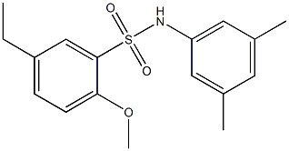 N-(3,5-dimethylphenyl)-5-ethyl-2-methoxybenzenesulfonamide Structure