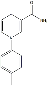 1-(4-methylphenyl)-1,4-dihydro-3-pyridinecarboxamide 化学構造式