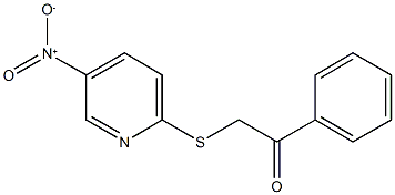 2-({5-nitro-2-pyridinyl}sulfanyl)-1-phenylethanone Structure