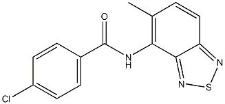 874585-34-9 4-chloro-N-(5-methyl-2,1,3-benzothiadiazol-4-yl)benzamide