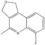 6-fluoro-4-methyl-1,3-dihydrofuro[3,4-c]quinoline 结构式