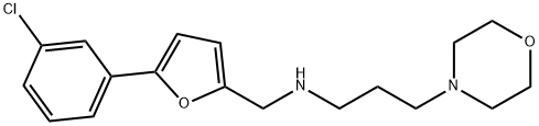 N-{[5-(3-chlorophenyl)-2-furyl]methyl}-N-[3-(4-morpholinyl)propyl]amine Structure