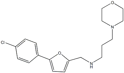 N-{[5-(4-chlorophenyl)-2-furyl]methyl}-N-[3-(4-morpholinyl)propyl]amine Structure
