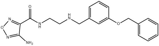 4-amino-N-(2-{[3-(benzyloxy)benzyl]amino}ethyl)-1,2,5-oxadiazole-3-carboxamide Structure