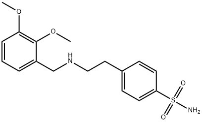 4-{2-[(2,3-dimethoxybenzyl)amino]ethyl}benzenesulfonamide,875002-42-9,结构式