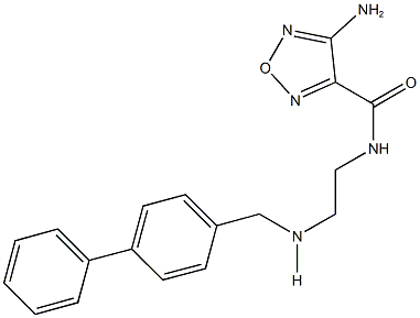 4-amino-N-{2-[([1,1'-biphenyl]-4-ylmethyl)amino]ethyl}-1,2,5-oxadiazole-3-carboxamide Structure