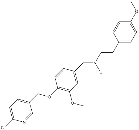 N-{4-[(6-chloro-3-pyridinyl)methoxy]-3-methoxybenzyl}-N-[2-(4-methoxyphenyl)ethyl]amine Structure