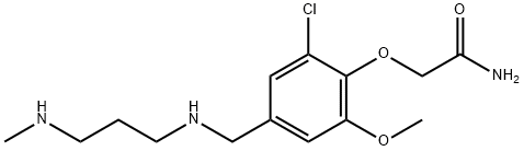 2-[2-chloro-6-methoxy-4-({[3-(methylamino)propyl]amino}methyl)phenoxy]acetamide 结构式