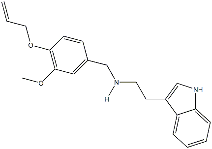 N-[4-(allyloxy)-3-methoxybenzyl]-N-[2-(1H-indol-3-yl)ethyl]amine Structure