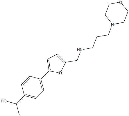 1-{4-[5-({[3-(4-morpholinyl)propyl]amino}methyl)-2-furyl]phenyl}ethanol Structure