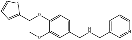 N-[3-methoxy-4-(2-thienylmethoxy)benzyl]-N-(3-pyridinylmethyl)amine Struktur