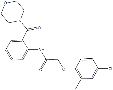 2-(4-chloro-2-methylphenoxy)-N-[2-(4-morpholinylcarbonyl)phenyl]acetamide Structure