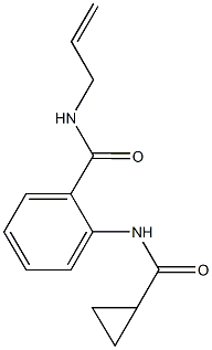 N-allyl-2-[(cyclopropylcarbonyl)amino]benzamide Struktur