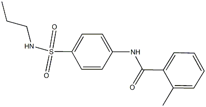 2-methyl-N-{4-[(propylamino)sulfonyl]phenyl}benzamide Structure