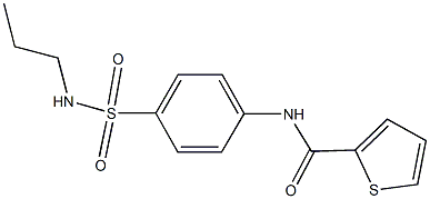 875017-82-6 N-{4-[(propylamino)sulfonyl]phenyl}-2-thiophenecarboxamide