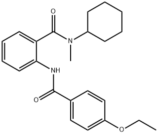 N-cyclohexyl-2-[(4-ethoxybenzoyl)amino]-N-methylbenzamide Structure