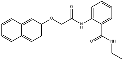 N-ethyl-2-{[(2-naphthyloxy)acetyl]amino}benzamide Structure